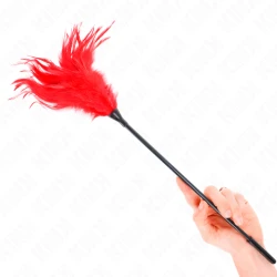 Accesoriu Multiple Tickle Feathers, 45 cm, Roșu