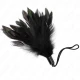 Tickle feathers with rope handle, bază din plastic, 15 cm
