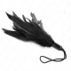 Tickle feathers with rope handle, bază din plastic, 15 cm