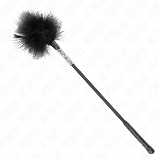 Pene pentru gâdilat cu mâner cu strasuri, 50 cm