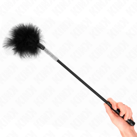 Pene pentru gâdilat cu mâner cu strasuri, 50 cm