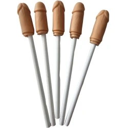 Dildo Diablo Picante, 5 Creioane Cu Vârf De Penis Natural, Bej