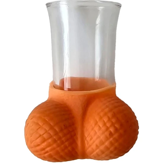 DIABLO - Pahar shot din sticlă, cu ouă din cauciuc