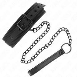 Guler bondage din neopren, Model 1, cu curea, reglabil, 78 cm, 37.5 x 49.5 cm