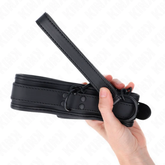 Guler bondage din neopren, Model 1, cu curea, reglabil, 78 cm, 37.5 x 49.5 cm
