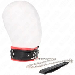 Colier masiv cu centură, Model 3, Negru, 65 cm, reglabil 36,5-50 cm