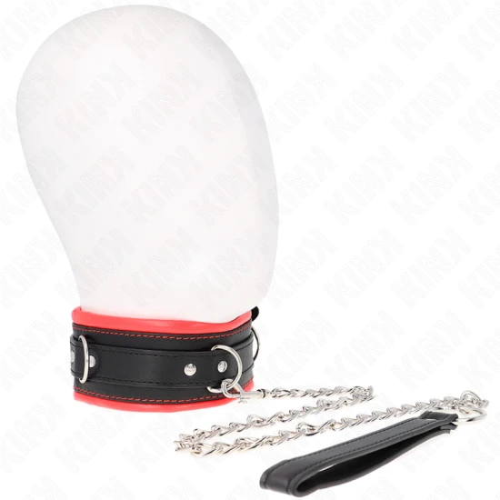 Colier masiv cu centură, Model 3, Negru, 65 cm, reglabil 36,5-50 cm