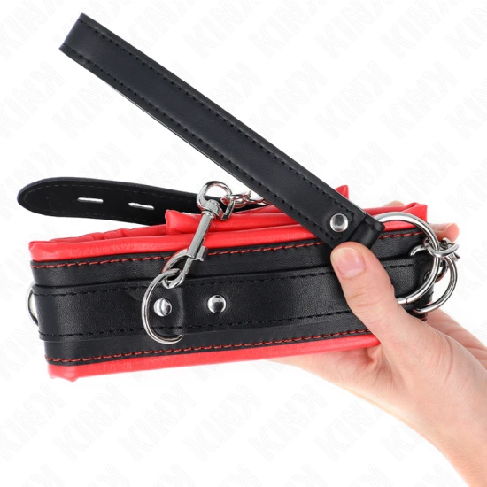 Colier masiv cu centură, Model 3, Negru, 65 cm, reglabil 36,5-50 cm