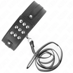 Colier cu curea 116 cm, Model 1, reglabil 36-43 cm x 5 cm