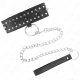 Colier cu lesă 65 cm cu capse argintii, Model 1, reglabil 36-43 cm x 5 cm