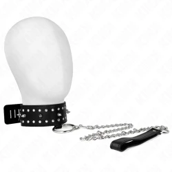 Colier cu lesă 65 cm cu capse argintii, Model 1, reglabil 36-43 cm x 5 cm