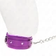 Choker cu lesă 65 cm cu restricții, mov, 36-42 cm x 5.5 cm