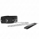 Choker cu curea 65 cm, cu prindere, Negru 54 x 4.5 cm