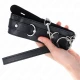 Choker cu curea 65 cm, cu prindere, Negru 54 x 4.5 cm