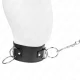 Colier cu lesă, 65 cm, model cu 3 inele, reglabil 36-43 cm x 5 cm, Roz
