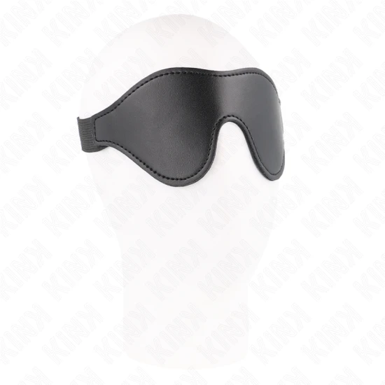Bandă tip leatherette cu centură elastică, 21 x 8 cm, Negru