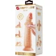 Dildo realist penis 21 cm din TPR, culoarea pielii