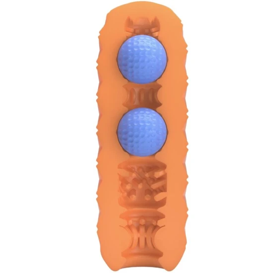 Masturbator Twin Balls - Portocaliu, BM-009230NQ