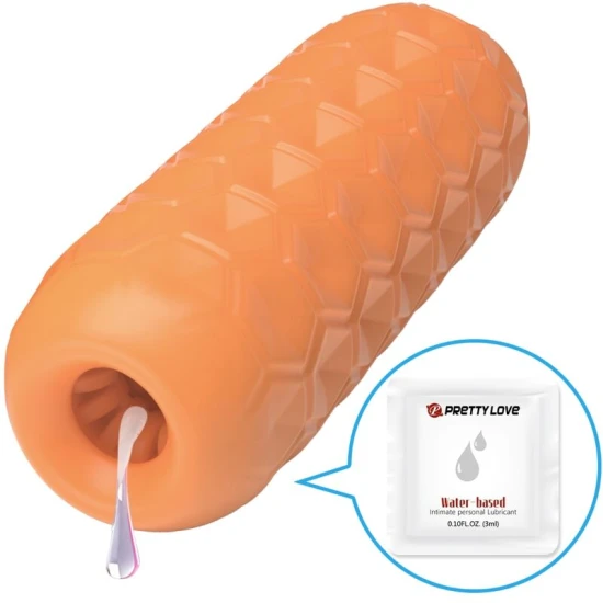 Masturbator Twin Balls - Portocaliu, BM-009230NQ
