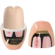Masturbator masculin Egg Hard Boiled din TPR, Flesh