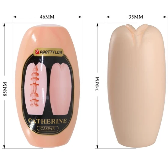 Masturbator masculin Egg Hard Boiled din TPR, Flesh