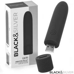 Vibrator GERI - 8 Vibrează, Negru, 10 x 2.2 cm.