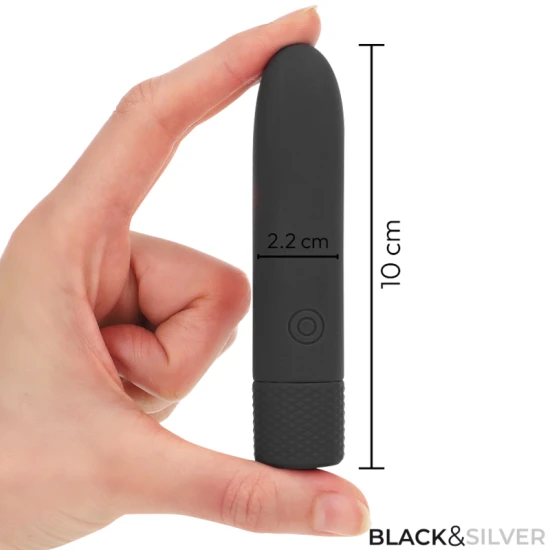 Vibrator GERI - 8 Vibrează, Negru, 10 x 2.2 cm.