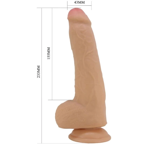 DILDO REALIST MODEL DRACO, 23 CM, CULOARE FLESH