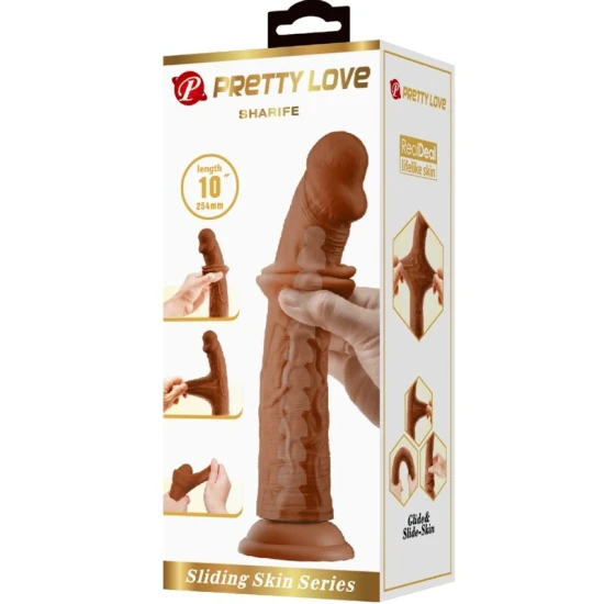 DILDO REALIST MODEL SHARIFE, 25 CM, Maro