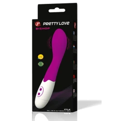 Vibrator Bishop - 30 Impulsuri de Vibrație, Violet, Mărime Medie.