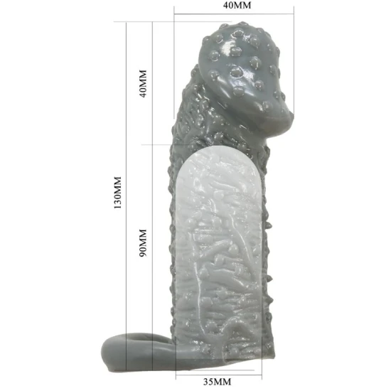 Model 2, Penis Sleeve Realist, Gri