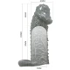 Model 2, Penis Sleeve Realist, Gri