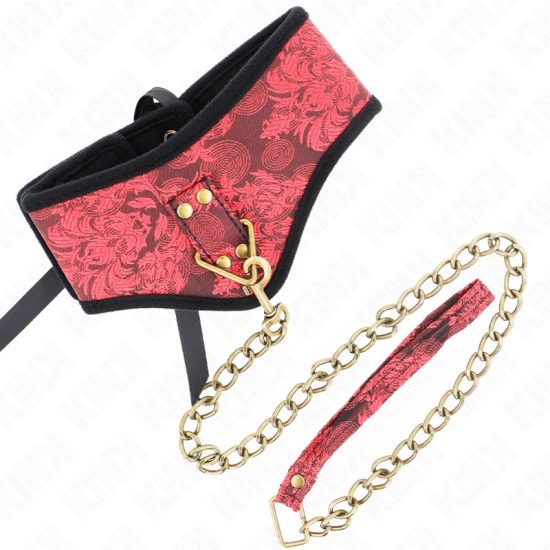 Colier model Scandal cu bretea din dantelă, 75 cm, 44 x 10 cm