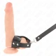 Inel pentru penis cu curea din piele reglabilă