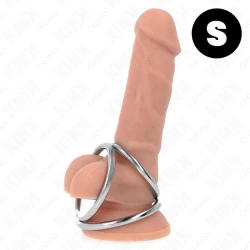Inel penis Triple Chrome, Metal, Rozmăr 3.2 cm - 4.5 cm