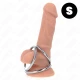 Inel penis Triple Chrome, Metal, Rozmăr 3.2 cm - 4.5 cm