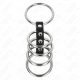 5 inele pentru penis, 3.7 cm - 5 cm, metal conectat cu piele