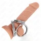 Inel penis Triplu Crom, Model 1, Roz 3.8 cm - 5 cm