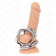 Inel penis Triplu Crom, Model 1, Roz 3.8 cm - 5 cm