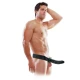 19 CM Strap-On cu gaura, Negru