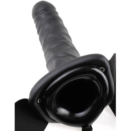 Strap-On 19 Cm Cu Cavitate, negru