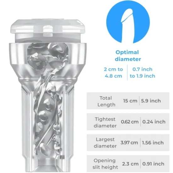 Stroker tip Feel Pocket, Crystal