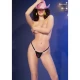 CHILIROSE - Slip tip Tanga Model Kiss Me, Negru