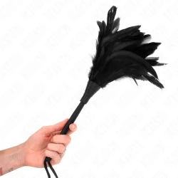Model: Tickle Chicken Feathers, Negru, 36 cm