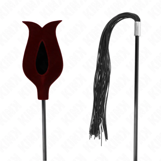 Bici din silicon cu coadă tip rozeta, Roz, 45 cm