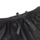 SUBBLIME - Cămașă de noapte casual din mătase cu pantaloni din dantelă, Negru, S/M