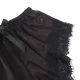 SUBBLIME - Rochie de noapte casual din mătase + pantaloni din dantelă, Negru L/XL
