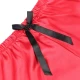 SUBBLIME - Cămașă de noapte casual din mătase + pantaloni din dantelă, Negru/Roșu, S/M