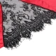 SUBBLIME - Top camisol din dantelă tip sheer pe spate + chiloți tanga, roșu/negru L/XL