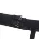 Body cu jartiere Sublime din material negru, L/XL